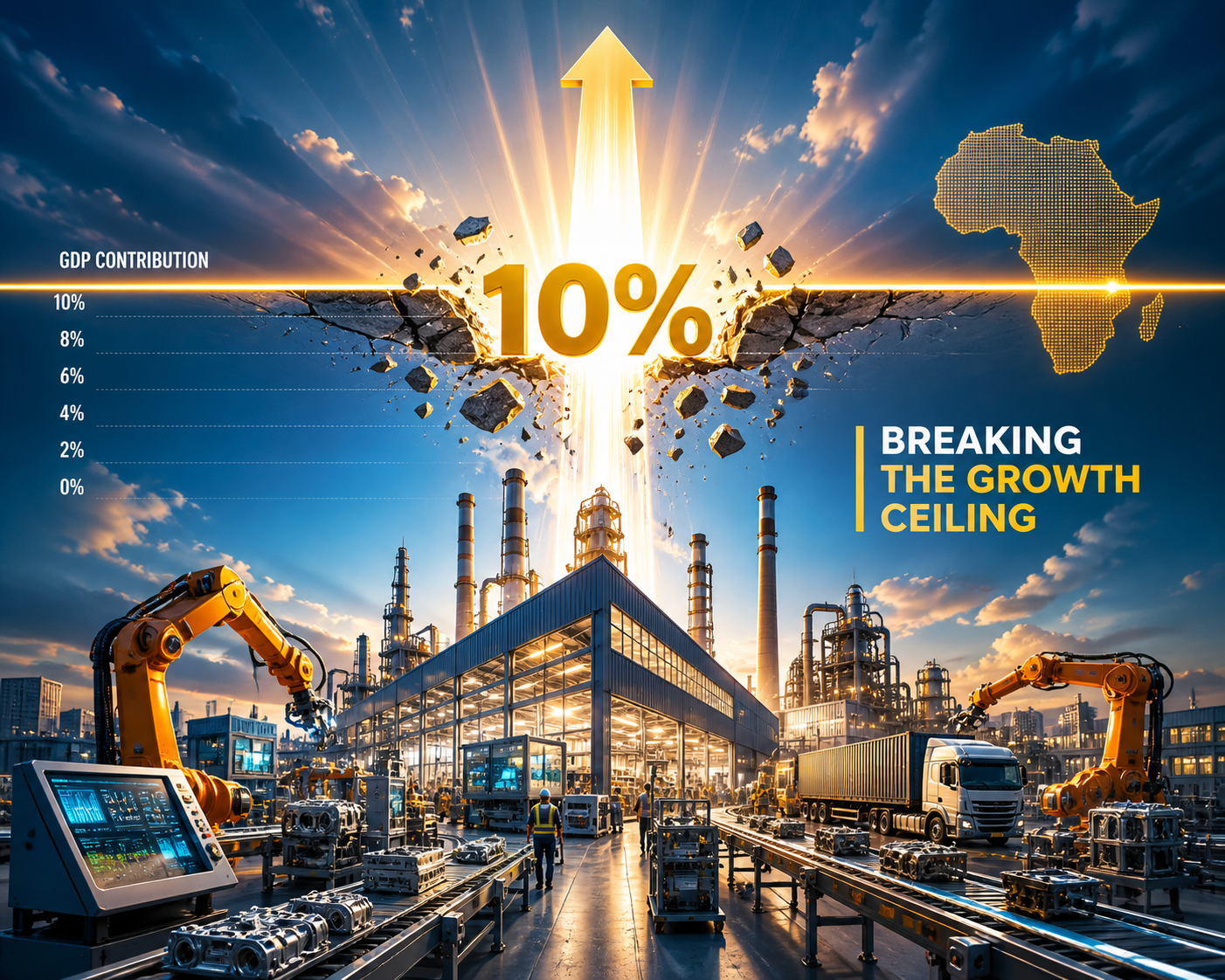 Manufacturing at 10% of GDP: A Strategic Framework to Break Africa’s Industrial Stagnation